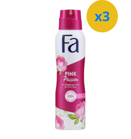 DEO FA PINK PASSION FLORAL DE ROSE 150ML - Blaiche